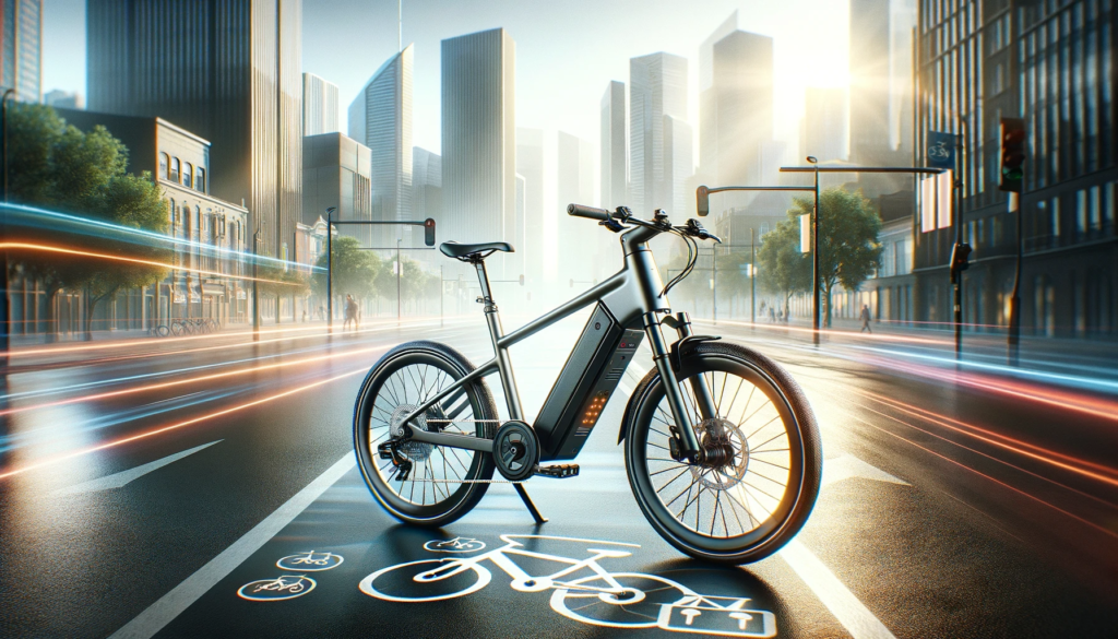 image of ebike on cycling path